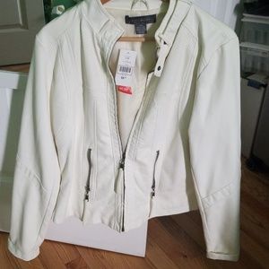 New Cream leather jacket